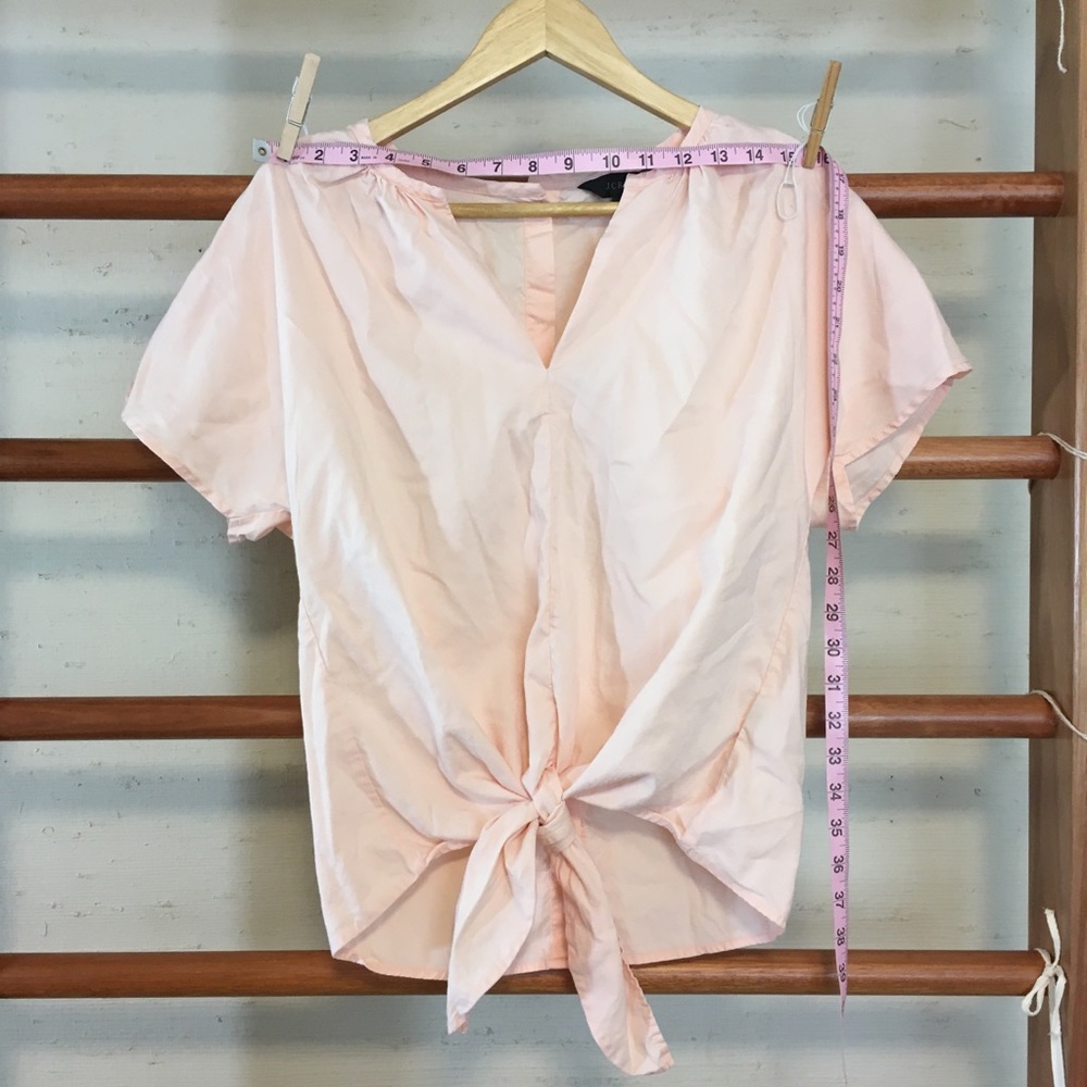 NEW Cute pink tied blouse J.Crew